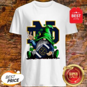 Good Gnomes Hug Notre Dame Fighting Irish Logo St. Patrick’s Day Shirt