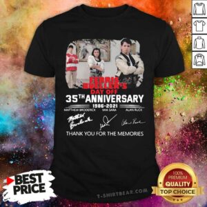 Top Ferris Buellers Day Off 1986 2021 Signatures Shirt