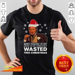 Hot Santa Leonardo Dicaprio Boris Thinking I’m Not Going To Get Completely Wasted This Christmas Shirt