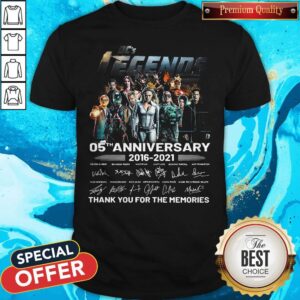 Cute Dcs Legends 05th Anniversary 2016 2021 Thank You For The Memories Signatures Shirt
