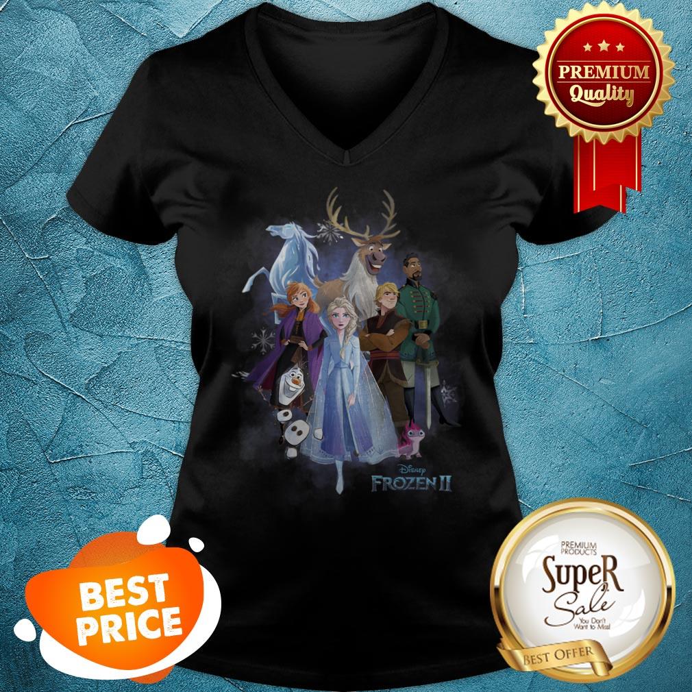 Nice Disney Frozen 2 Group Shot Walking Into Forest shirt