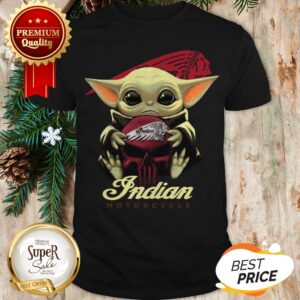 Baby Yoda Hug Indian Motorcycle Star Wars Shirt
