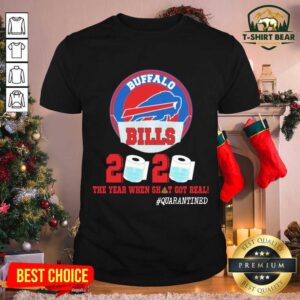 Top Buffalo Bills Face Mask 2020 Toilet Paper The Year When Shit Got Real #Quarantined Shirt