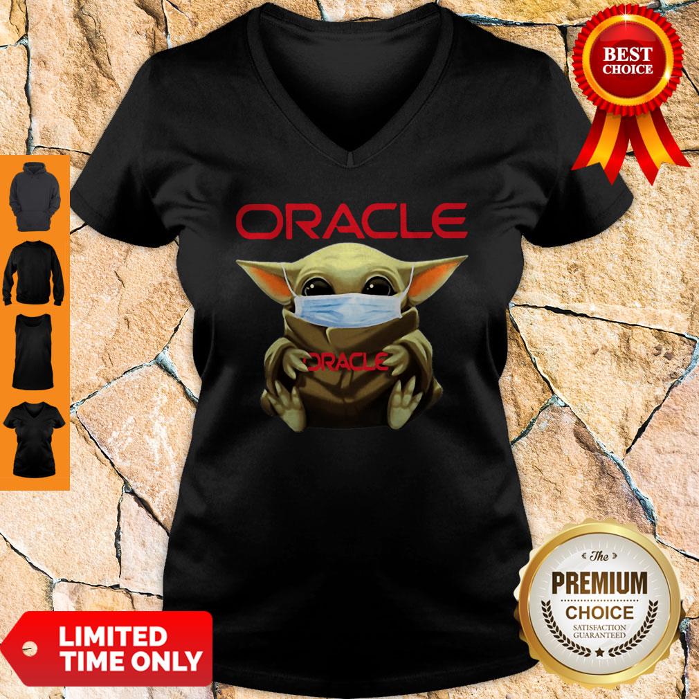 Star Wars Baby Yoda Mask Oracle Corporation Coronavirus Shirt