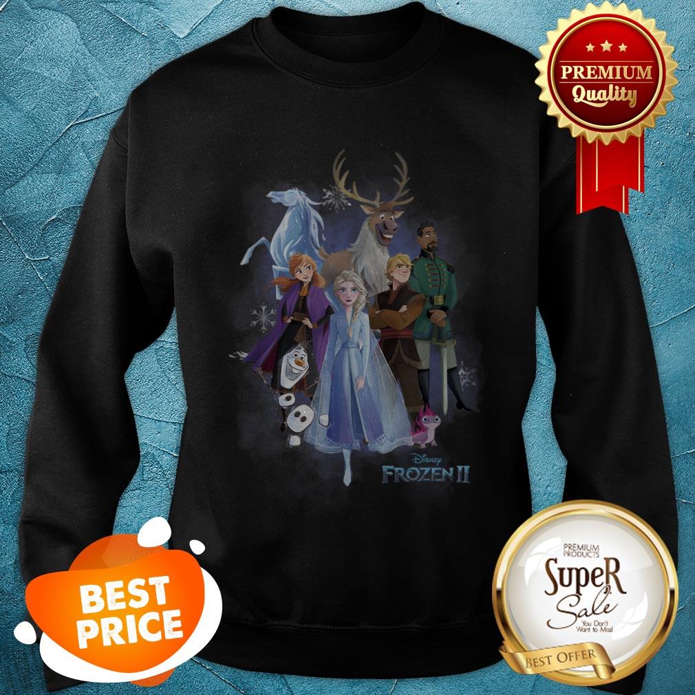 Nice Disney Frozen 2 Group Shot Walking Into Forest shirt