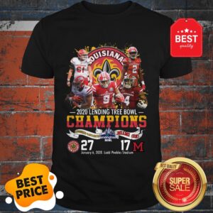 Nice 2020 Lending Tree Bowl Champions Louisiana Ragin’ Cajuns Shirt