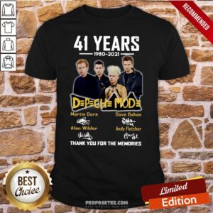 Awesome 41 Years 1980 2021 D P CH MOD Thank You For The Memories Signatures Shirt
