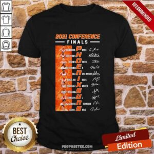 2021 Conference Finals Phoenix Suns Players Signature Basketball Shirt
