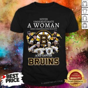 Cute Never Underestimate A Woman Who Understands Hockey And Love Boston Bruins Shirt