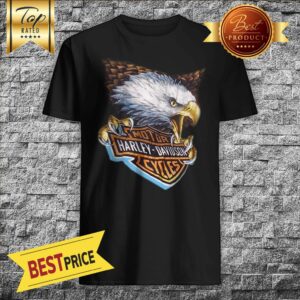 Motor Harley Davidson Cycles Thermal 3D Emblem Eagle Vintage Shirt