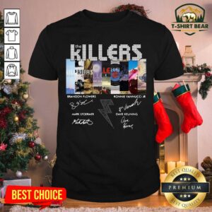 Colorful The Killers Band Members Signatures Shirt
