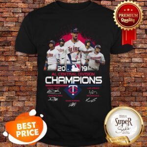 Minnesota Twins 2019 Al Central Division Champions Signatures Shirt