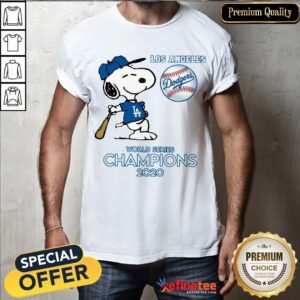 Top Snoopy Los Angeles Dodgers World Series Champions 2020 Shirt