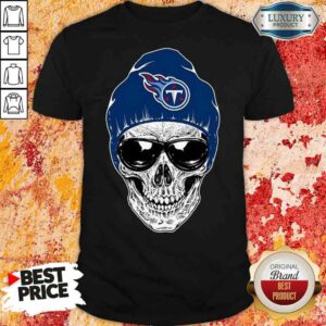 Good Nfl Tennessee Titans 079 Skull Rock With Beanie Shirt