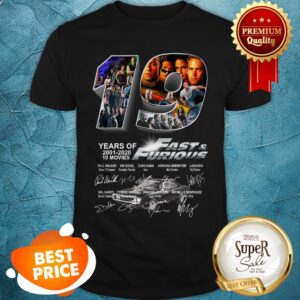 Thank You For The Memories 19 Years Of Fast And Furious Signatures Shirt