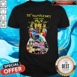 Guitar Pink Floyd 55th Anniversary 1965 2020 Signatures Shirt