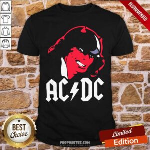 Perfect Angus Young Satan Acdc Hard Rock Band Shirt