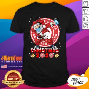 Pretty Atlanta Hawks Funny Santa Claus Dabbing Christmas 2020 Shirt