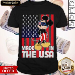 Good Mickey Mouse Made In The USA Flag Independence Day T-Shirt