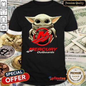 Pretty Baby Yoda Hug Mercury Outboards Shirt