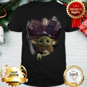Pretty Baby Yoda The Mandalorian Torn Paper Star Wars Shirt