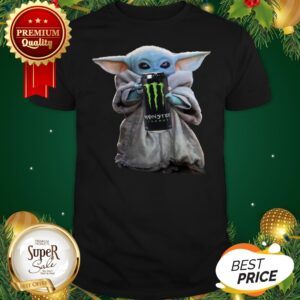 Baby Yoda Hug Monster Energy Star Wars Mandalorian Shirt