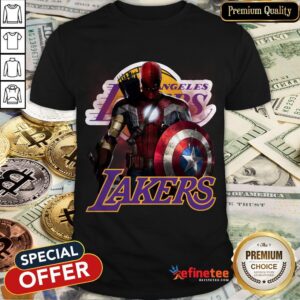 Los Angeles Lakers Nba Basketball Captain America Thor Spider Man Hawkeye Avengers 2020 T Shirt