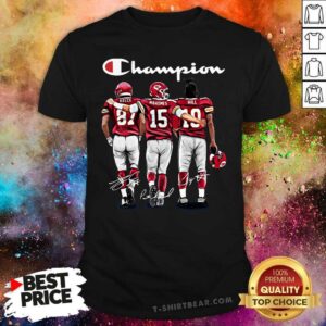 Horrified Kansas City Chiefs Champion Kelce Mahomes Hill Signatures Shirt