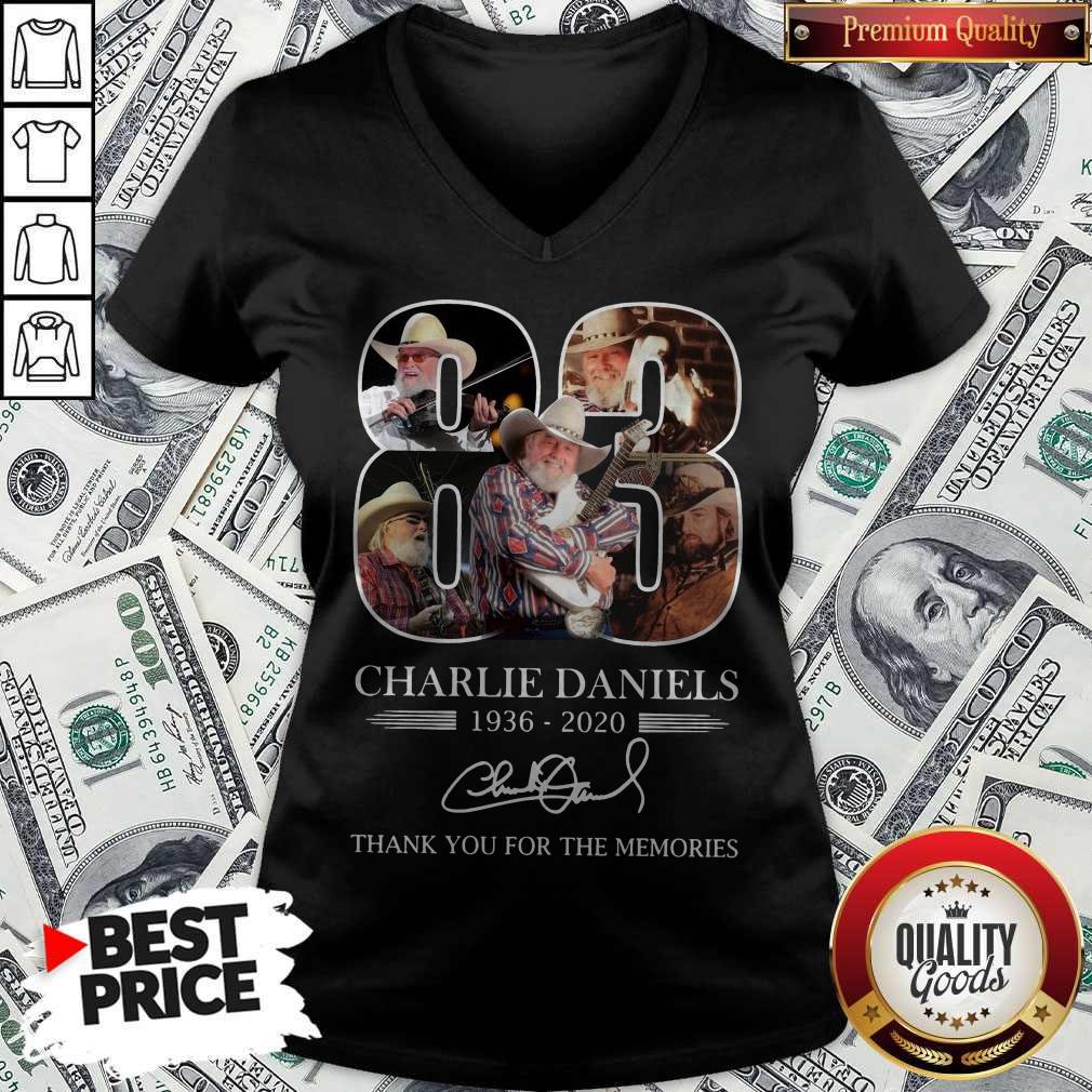 83 Years Charlie Daniels 1936 2020 Thank You For The Memories Signature Shirt