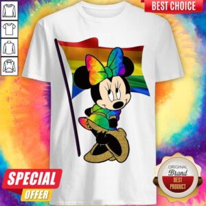 LGBT Minnie Mouse The Pride Flag Shirt