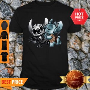 Stitch And Angel As Jack Skellington Sally The Nightmare Before Shirt