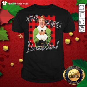 Funny Plaid Buddy The Elf OMG Santa I Know Him Shirt