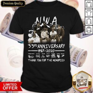 NWA 33rd Anniversary 1978 2020 Thank You For The Memories Signatures Shirt