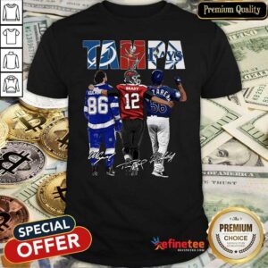 Cool Tampa Tampa Bay Lightning Tampa Bay Buccaneers Tampa Bay Ray Signatures Shirt