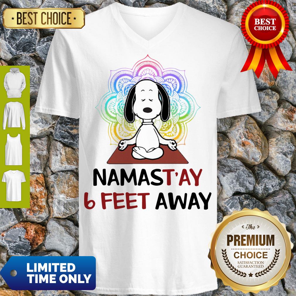 Good Snoopy Namastay 6 Feet Away Shirt