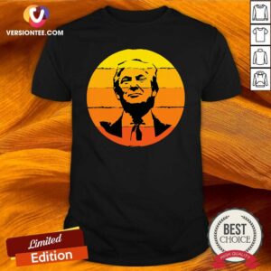 Pretty 4th Of July Presidents Day Donald Trump Sunset Shirt