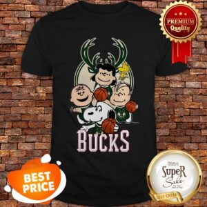 Nice Peanut Characters Mashup Milwaukee Bucks Shirt