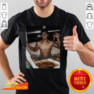 Awesome Tyler Cameron Pizza Love Light Blue Shirt