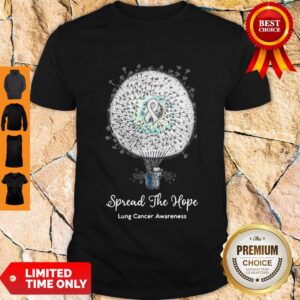 Funny Snoopy Spread The Hope Lung Cancer Awareness Shirt