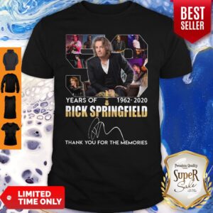 58 Years Of Rick Springfield 1962 2020 Signature Women Shirt