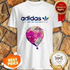 Nice Logo Adidas Hot Air Balloon Heartbeat Shirt