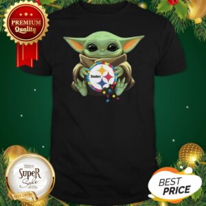 Baby Yoda Hug Autism Pittsburgh Steelers Star Wars Shirt