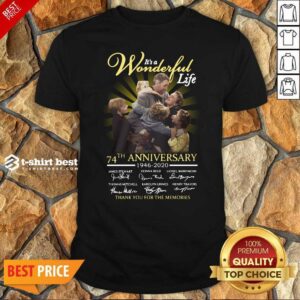 Top It’s A Wonderful Life 74th Anniversary 1946 2020 Thank You For The Memories Signatures Shirt