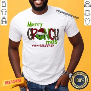 Original Merry Grinchmas #Registered Nurse Christmas Shirt