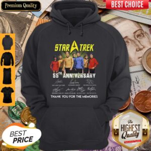 Star Trek 55th Anniversary Signature Thank You For The Memories Shirt