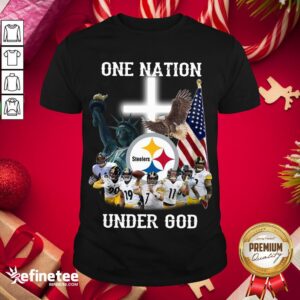 Happy Pittsburgh Steelers One Nation Under God American Flag Shirt