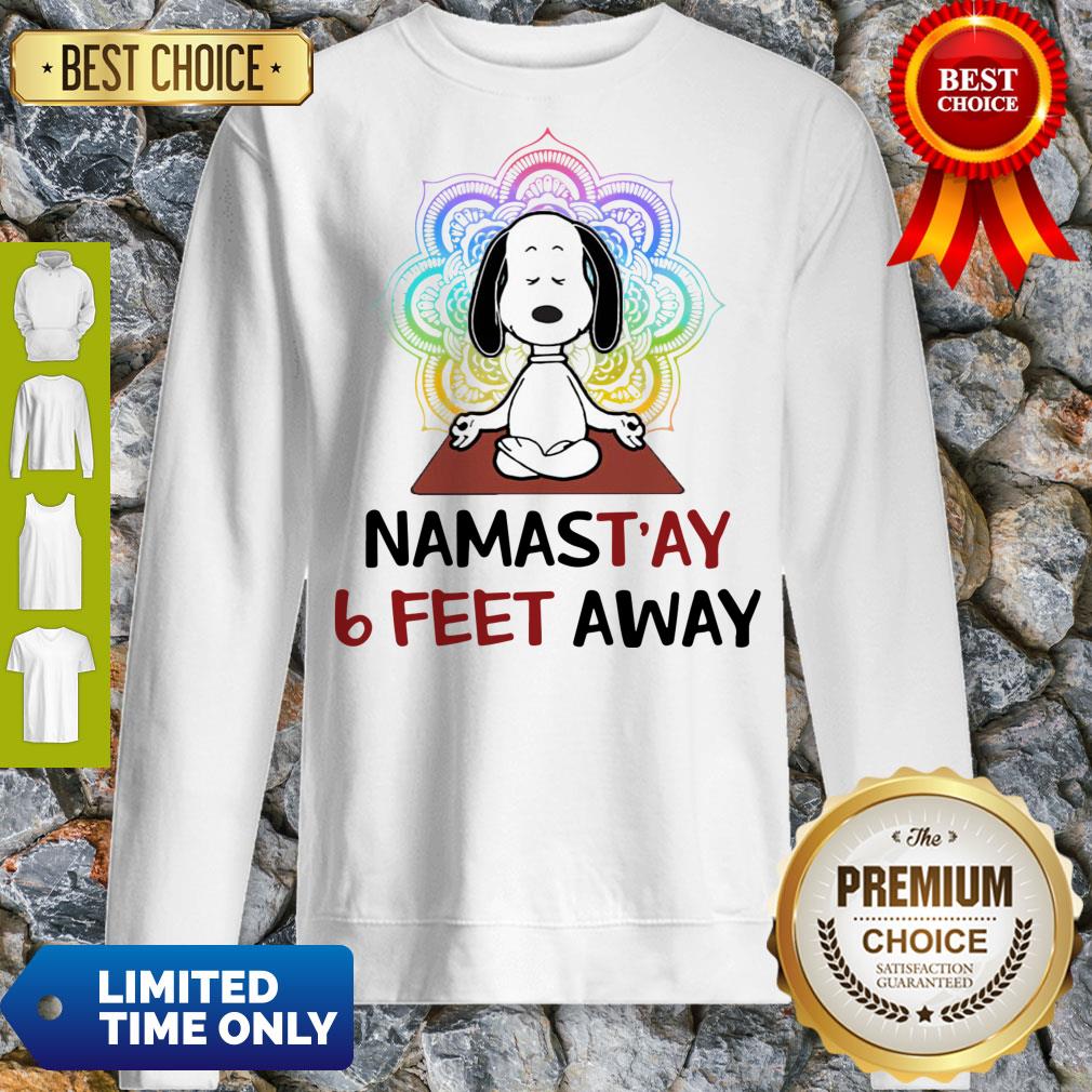 Good Snoopy Namastay 6 Feet Away Shirt