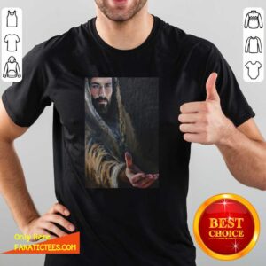 Awesome Jesus Reaching Hand Poster Shirt