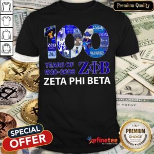 Pretty 100 Years Of 1920 2020 Zeta Phi Beta Shirt