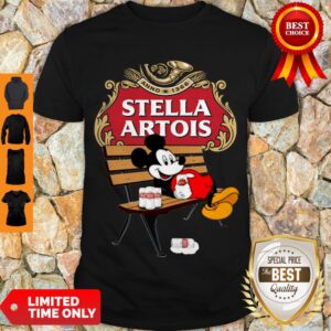 Official Mickey Mouse Drink Stella Artois Shirt
